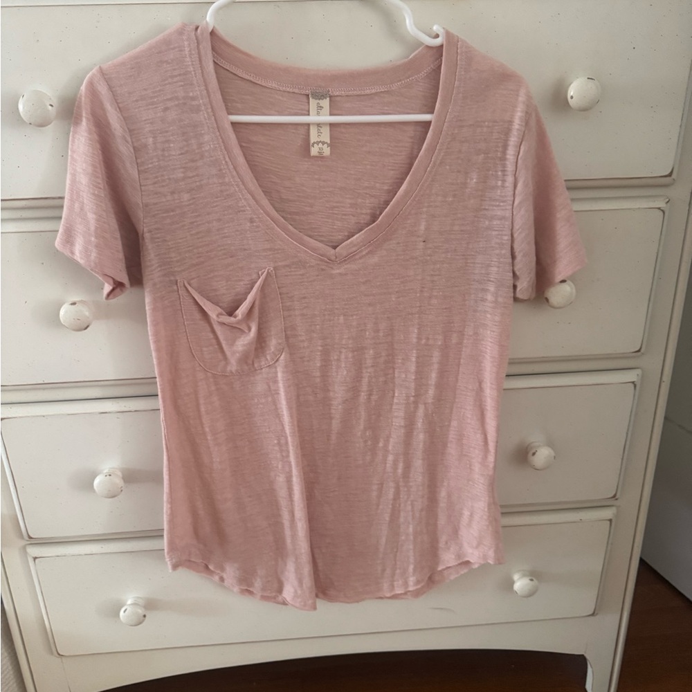 Altar'd State Pink Dusty Pink Short Sleeve T-Shirt